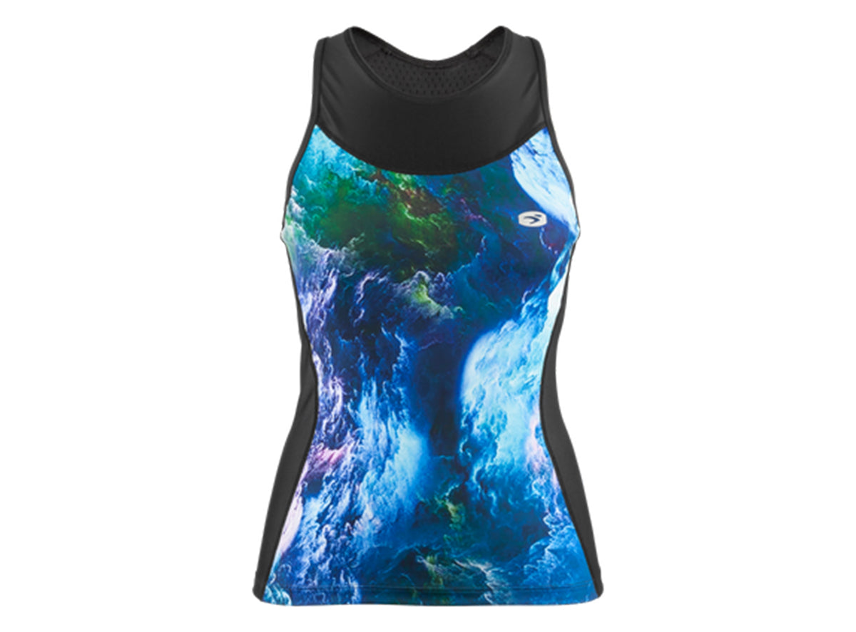 Sugoi RPM Tri Racerback Tank - Womens - Black-Thunder Sky