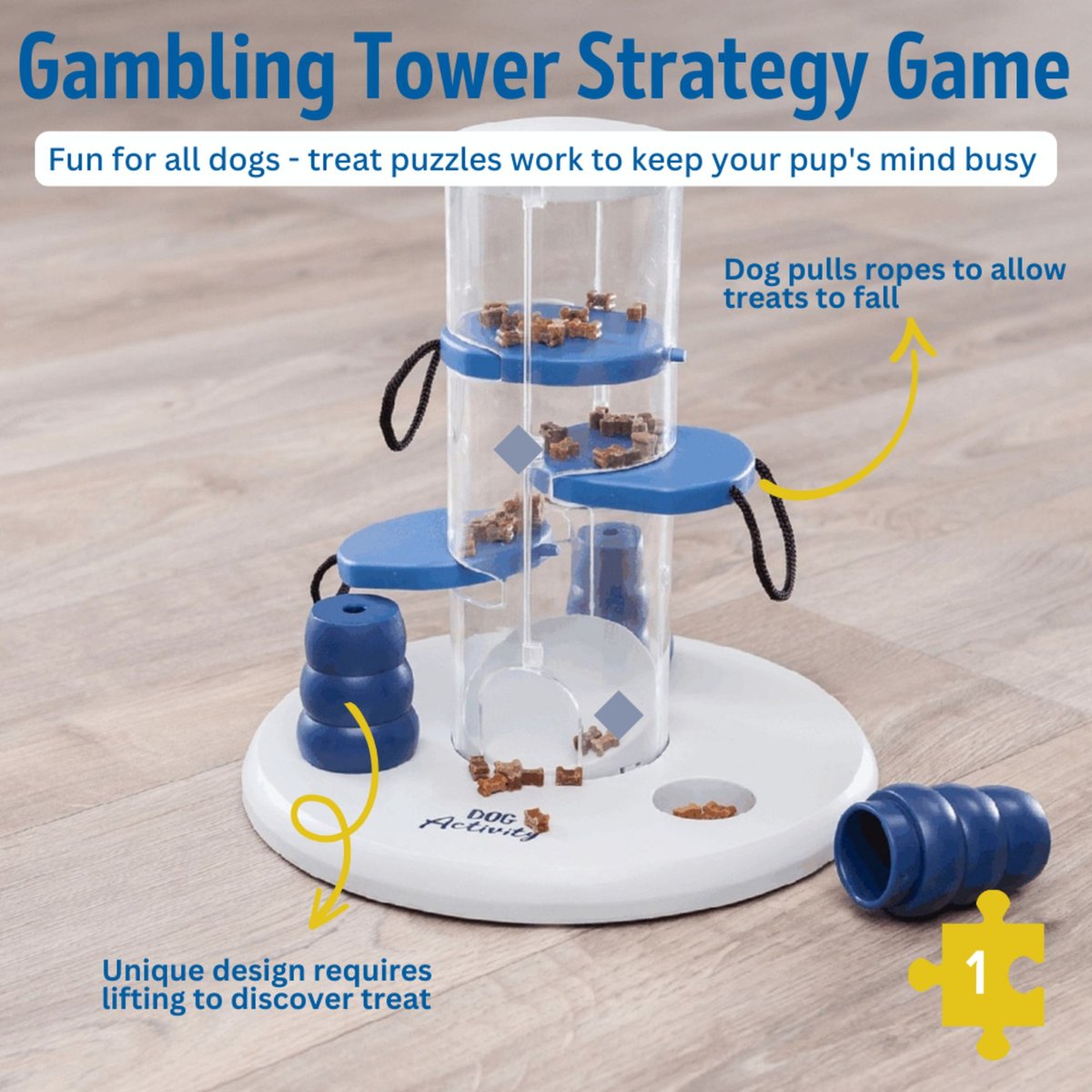 TRIXIE Gambling Tower Activity Strategy Game Dog Toy