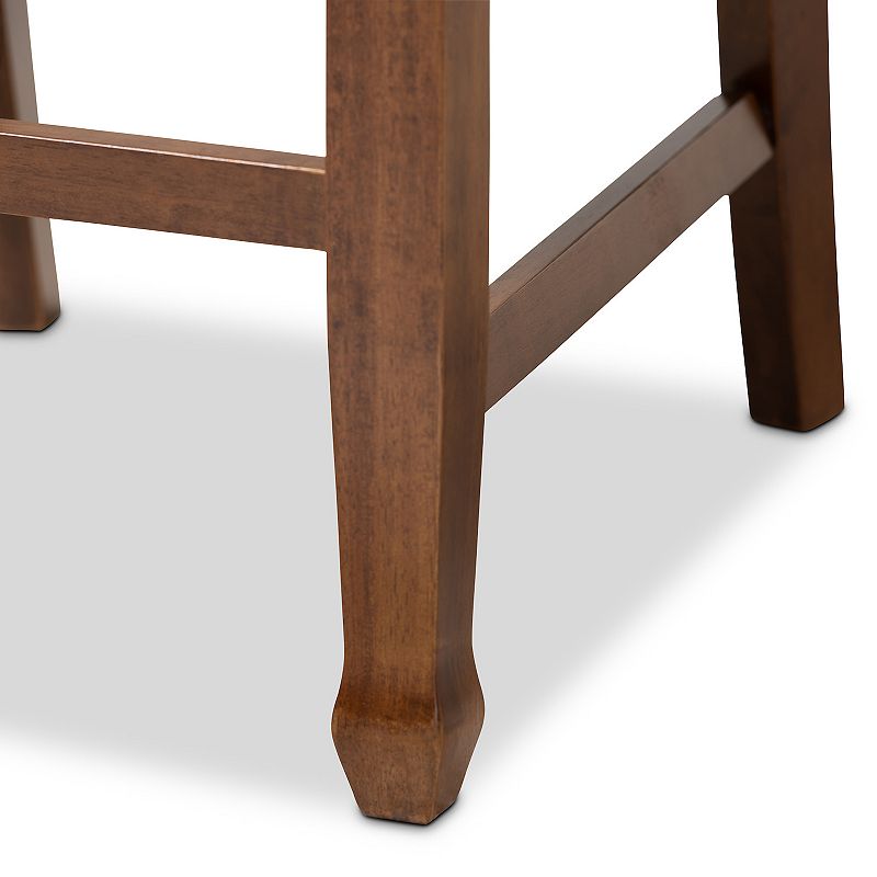 Baxton Studio Reneau Counter Stool 2-Piece Set