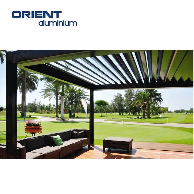 Hot Selling Louvered Roof Pergola Aluminum High Quality Bioclimatique Aluminium Pergola Outdoor