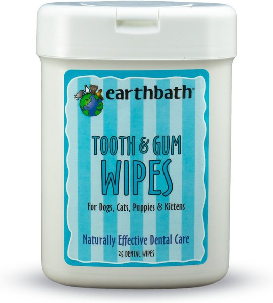 Earthbath Tooth and Gum Dog and Cat Dental Wipes