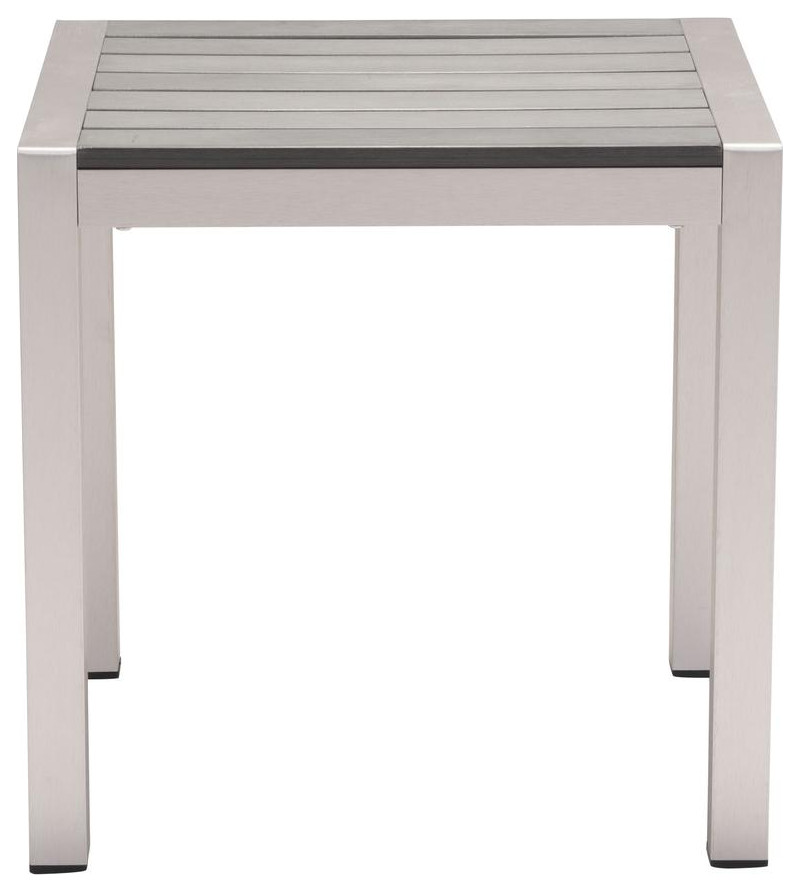 Cosmopolitan Side Table B. Aluminum   Contemporary   Accent Chests And Cabinets   by BisonOffice  Houzz