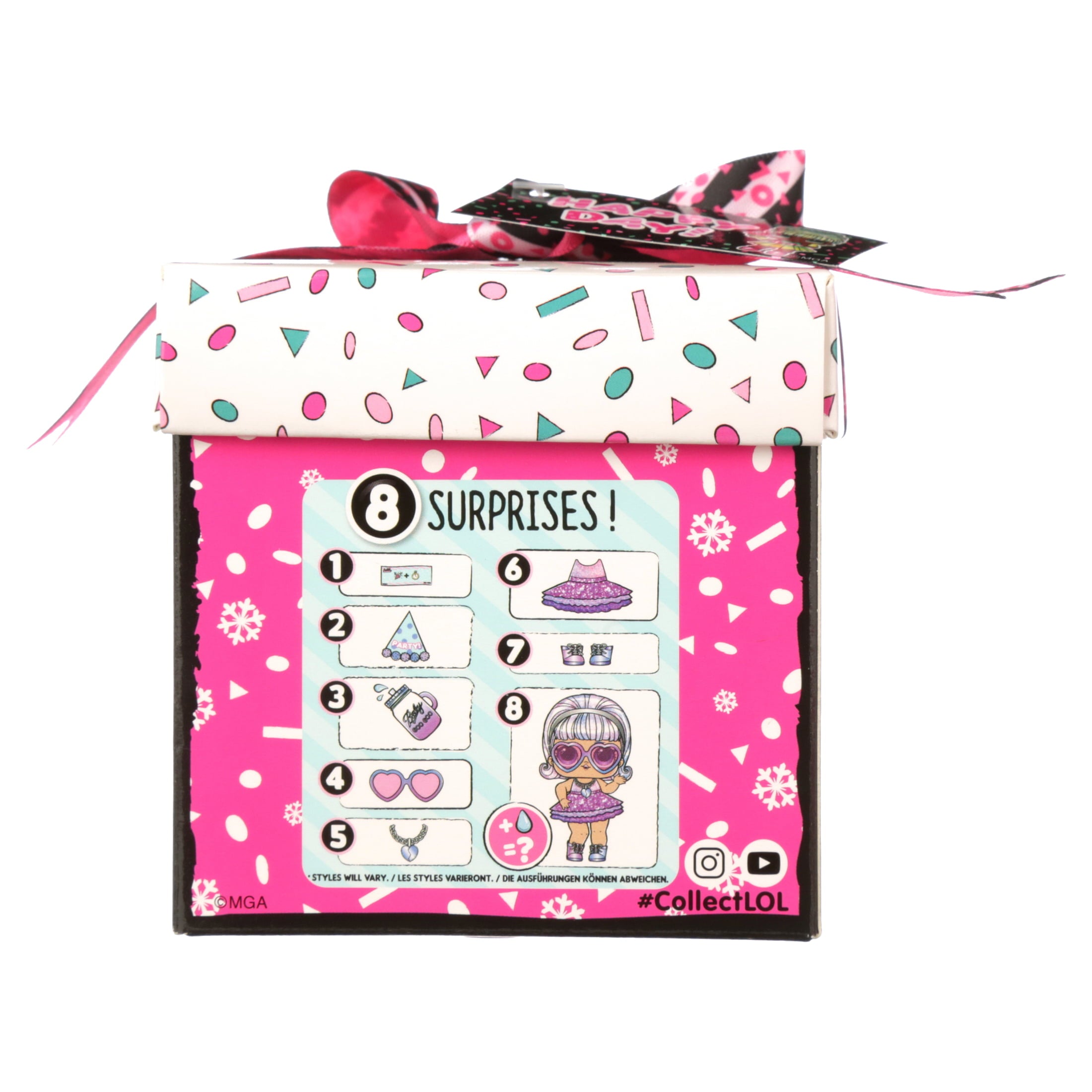 LOL Surprise Present Surprise Birthday Month Doll With 8 Surprises For Kids Age 5+
