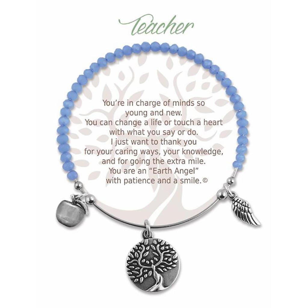 Earth Angel  Teacher Radiant Blue Stone Bracelet