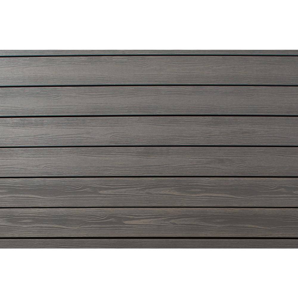 FORTRESS Apex 1 in. x 6 in. x 8 ft. Alaskan Driftwood Grey PVC Grooved Deck Boards (2-Pack) 251060823