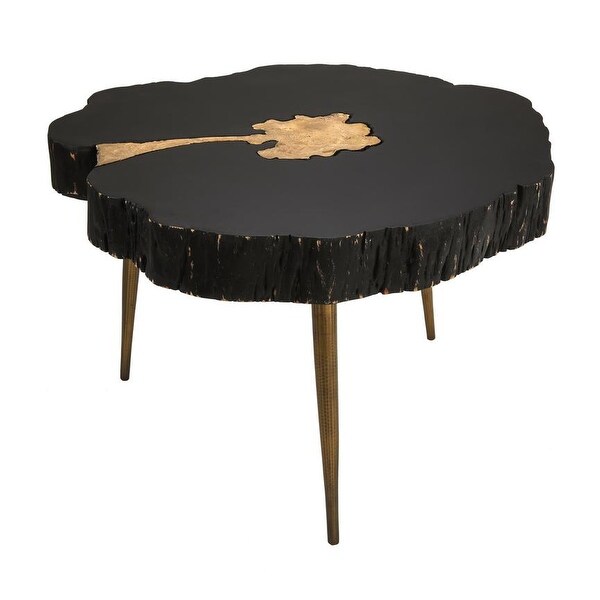 Timber Black and Brass Cocktail Table