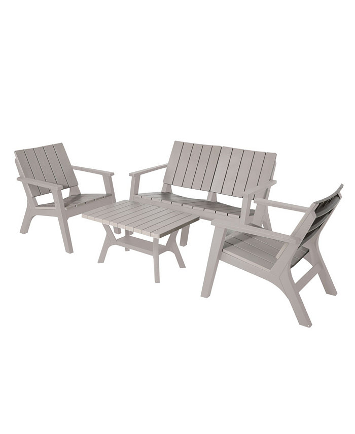 DUKAP Enzo 4 Piece Patio Sofa Seating Set