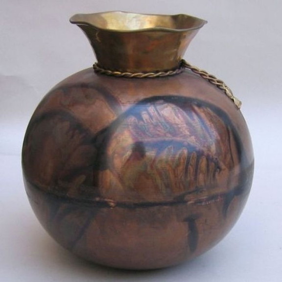 India Overseas Trading IR21901   Vase with Rope