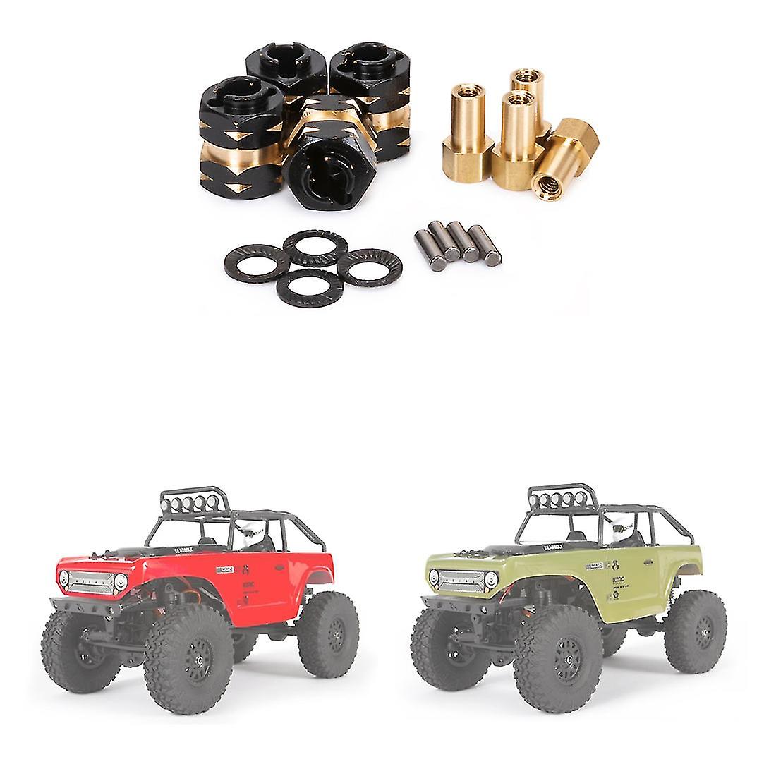 Brass Extended Wheel Hub Spacer Adapter Axle Counter Weight For Axial Scx24 Gladiator Jlu Deadbolt