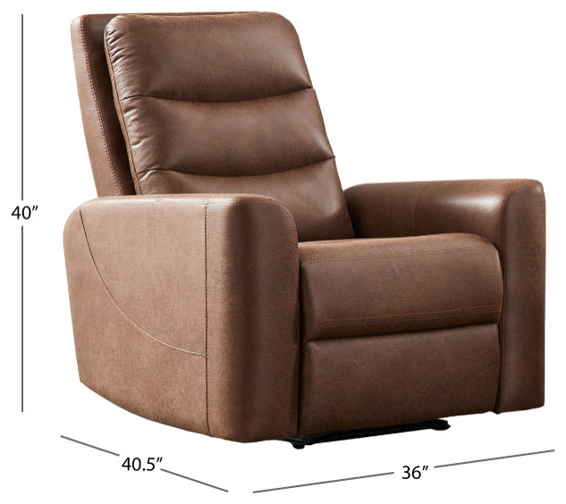 Bentley Fabric Manual Recliner   Contemporary   Recliner Chairs   by Abbyson Living  Houzz