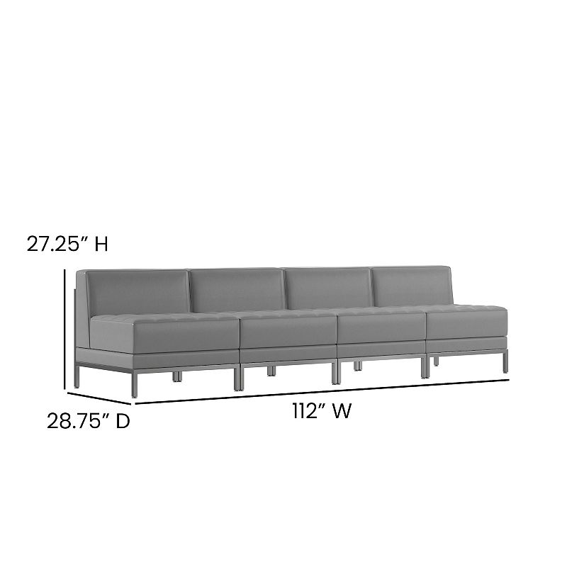 Flash Furniture Hercules Imagination Series LeatherSoft Reception Bench 4-piece Set