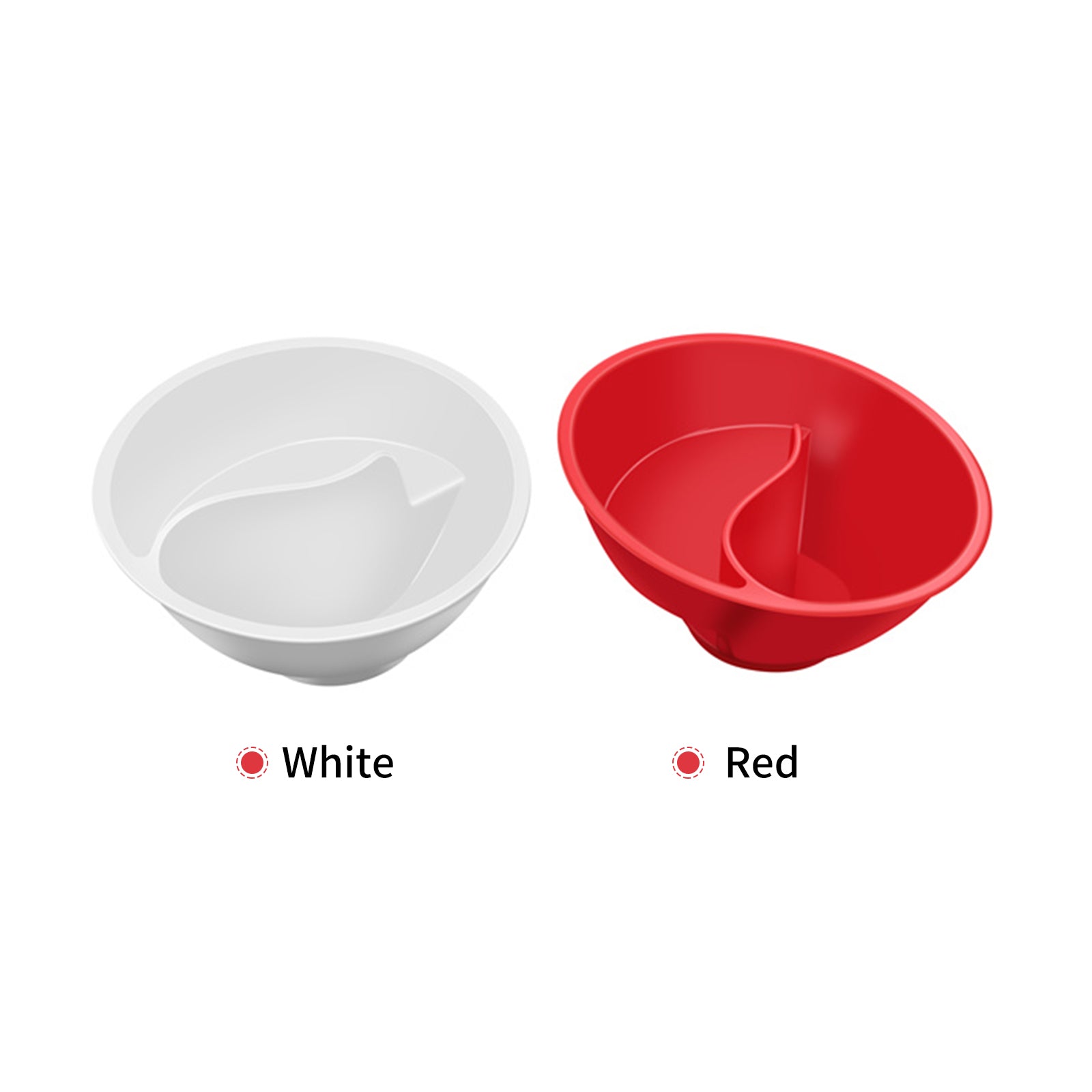 Aibecy Never Soggy Cereal Bowl Keeps Cereal Fresh and Crunchy Stackable Divided Bowl with Spiral Slide Design Built-in Grip， White