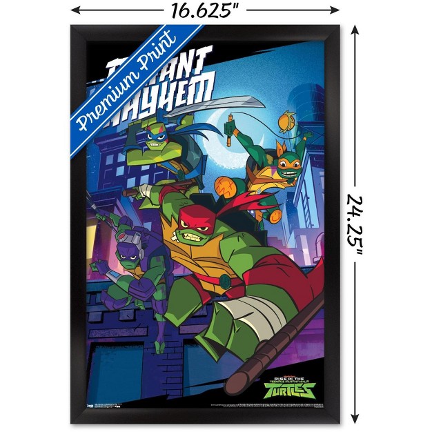 Trends International Nickelodeon Rise Of The Teenage Mutant Ninja Turtles Mayhem Framed Wall Poster Prints