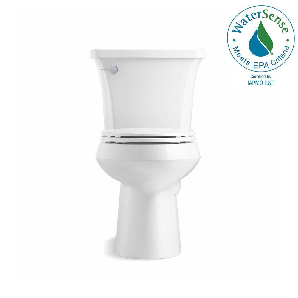 KOHLER Highline Arc The Complete Solution 2-piece 1.28 GPF Single Flush Elongated Toilet in White Seat Included (3-Pack) K-78279-3-0