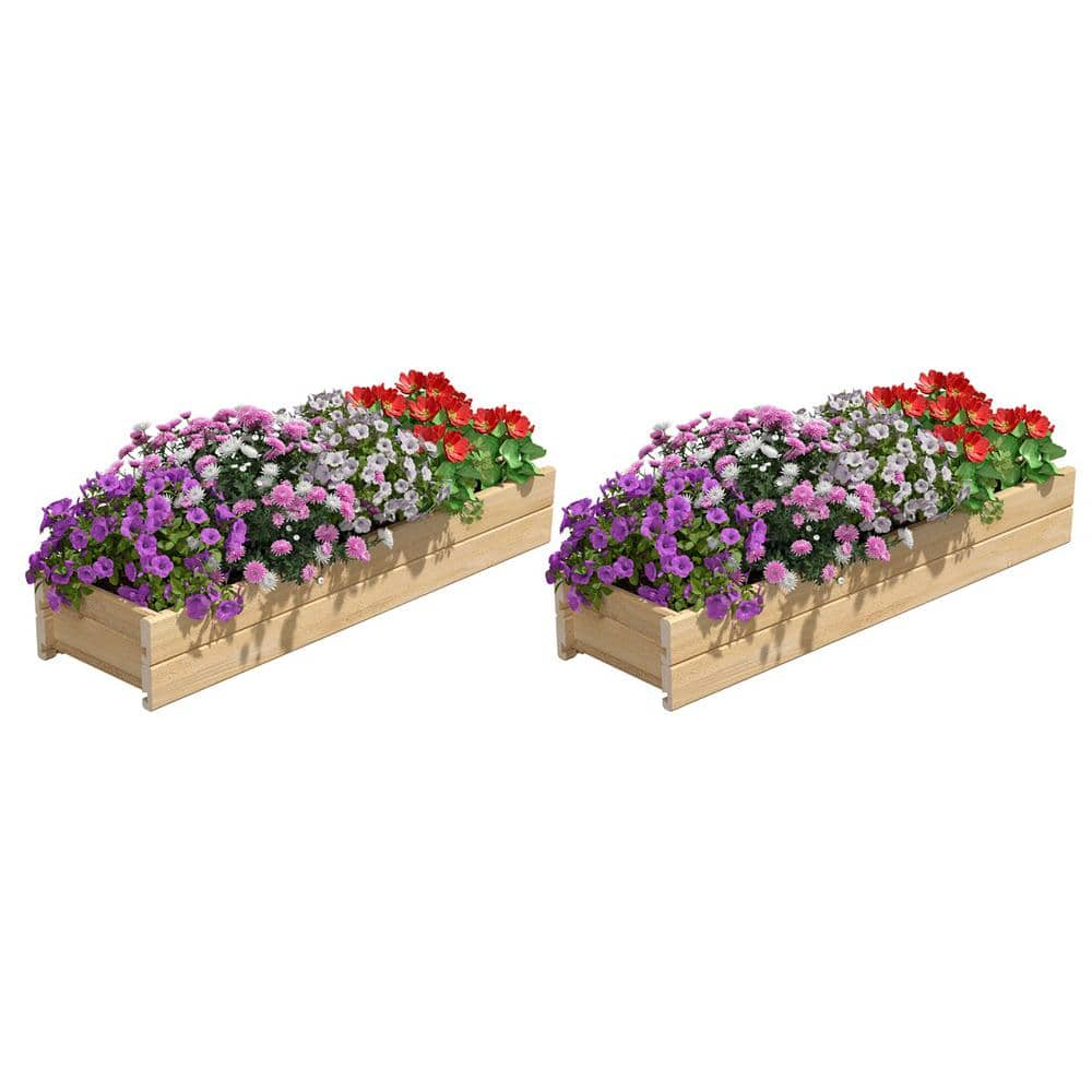 Greenes Fence 46 in. x 11 in. x 7 in. Cedar Wood Planter Box (2-Pack) RCPB1146H2-2PK