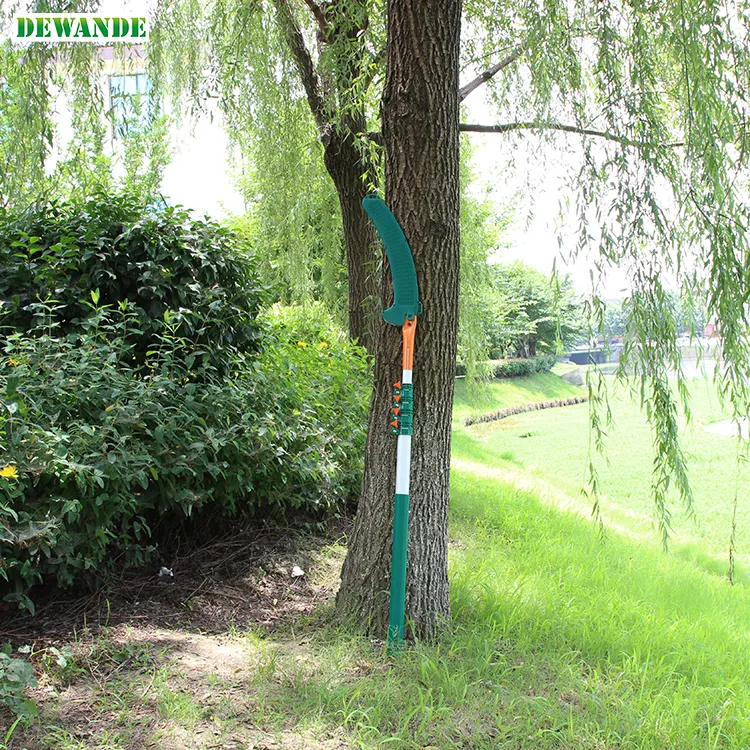 Dewande hand pole saw long trimmer branch cutting saw 5 meters telescopic tree pruning saw