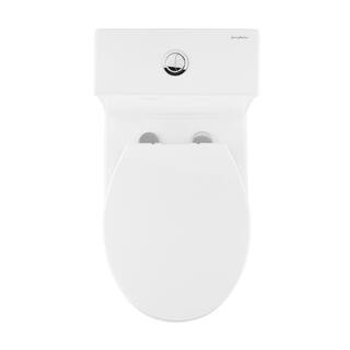 Swiss Madison Sublime III 1-piece 0.951.26 GPF Dual Flush Round Toilet in White Seat Included SM-1T271