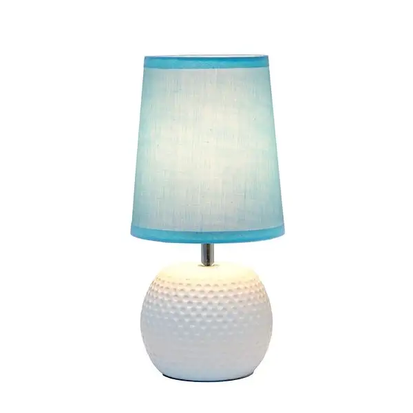 Simple Designs Studded Texture Ceramic Table Lamp