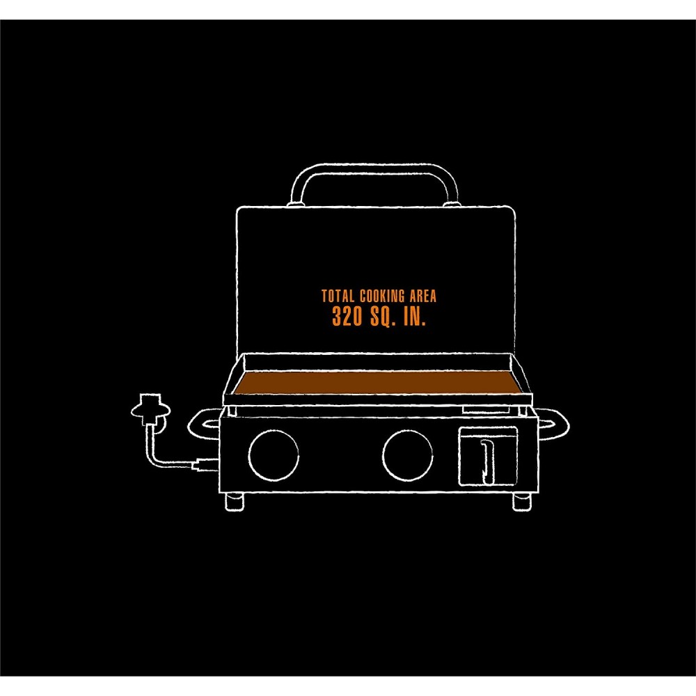 Pit Boss Griddle Propane Gas Tabletop 2 Burner ;