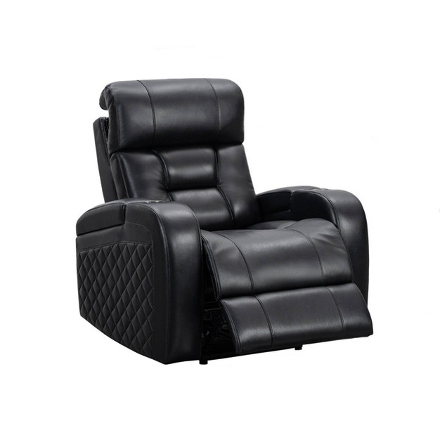 Braden Leather Theater Power Recliner With Power Headrest Abbyson Living