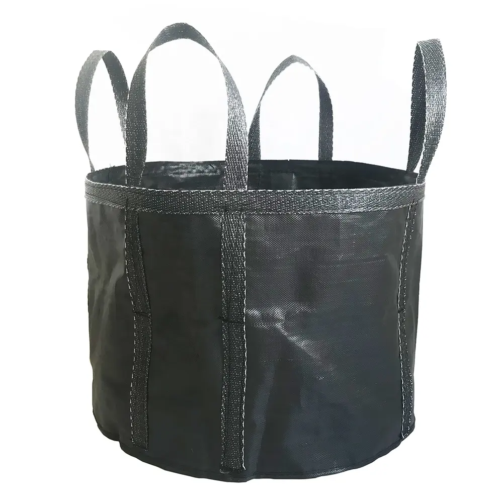 HOKBG Wholesale Eco Friendly Anti UV Woven polypropylene Fabric garden pots   planters bags with handles long slings