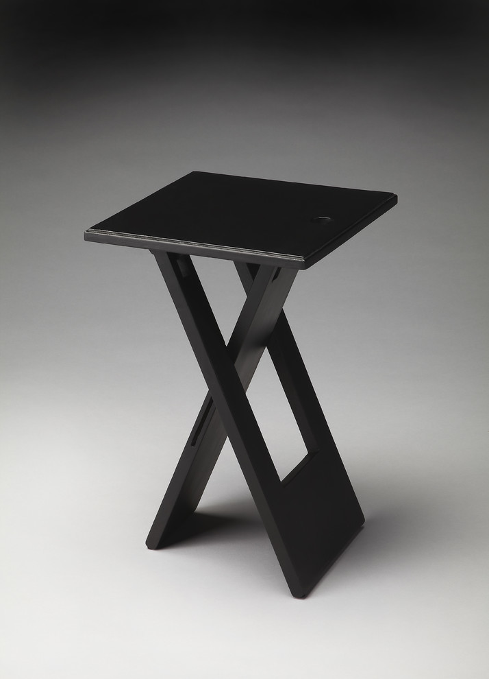 Butler Hammond Black Folding Table   Transitional   Side Tables And End Tables   by Butler Specialty Company  Houzz