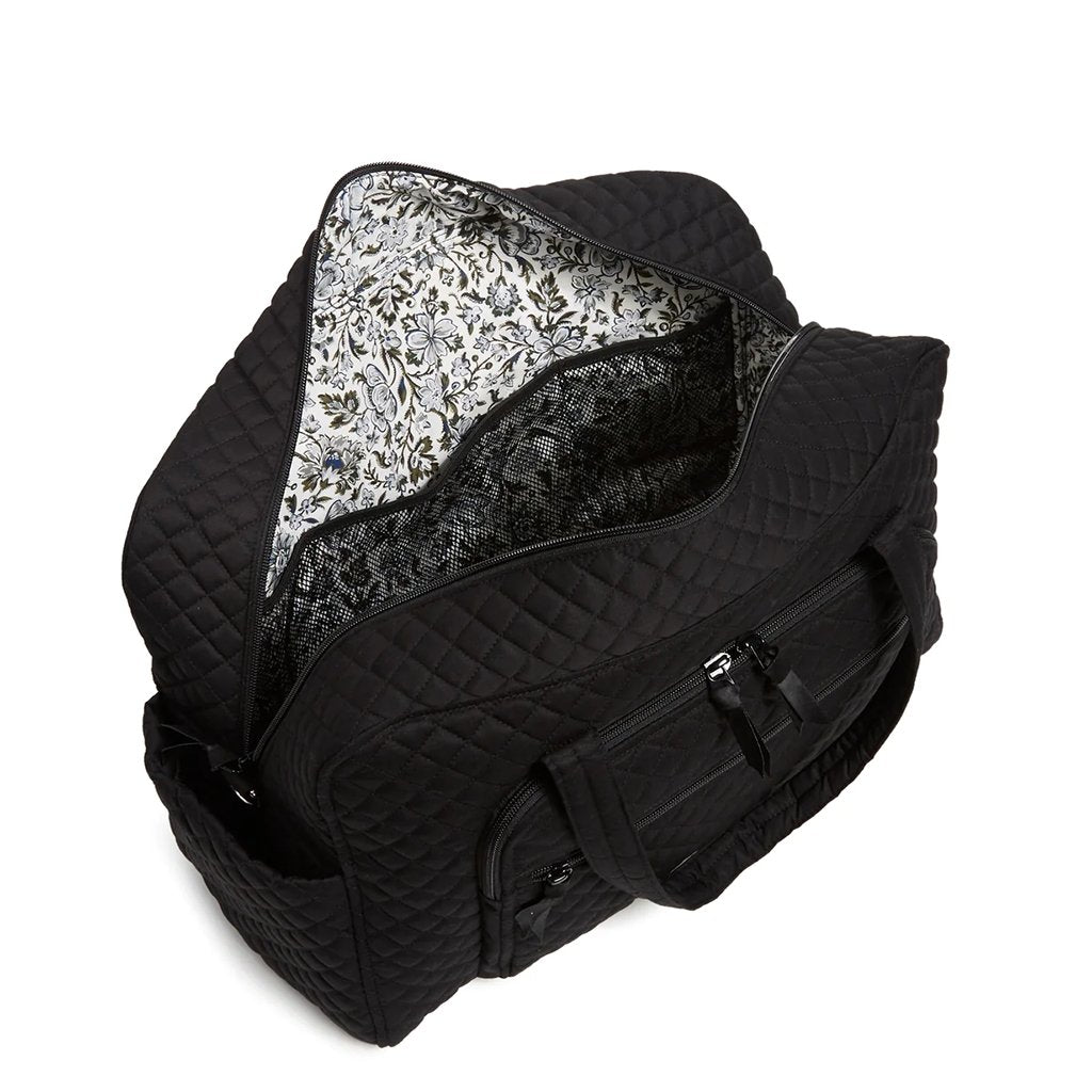 Vera Bradley  Weekender Travel Bag in Recycled Cotton Black