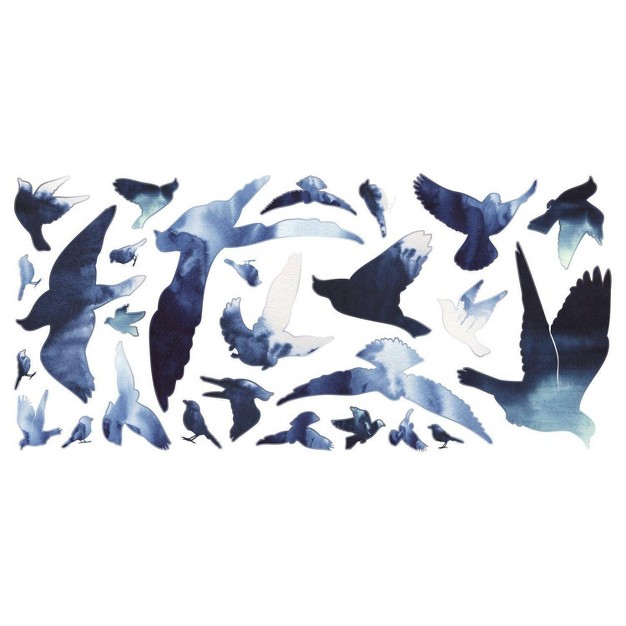 Birds In Flight Peel And Stick Giant Wall Decal Roommates