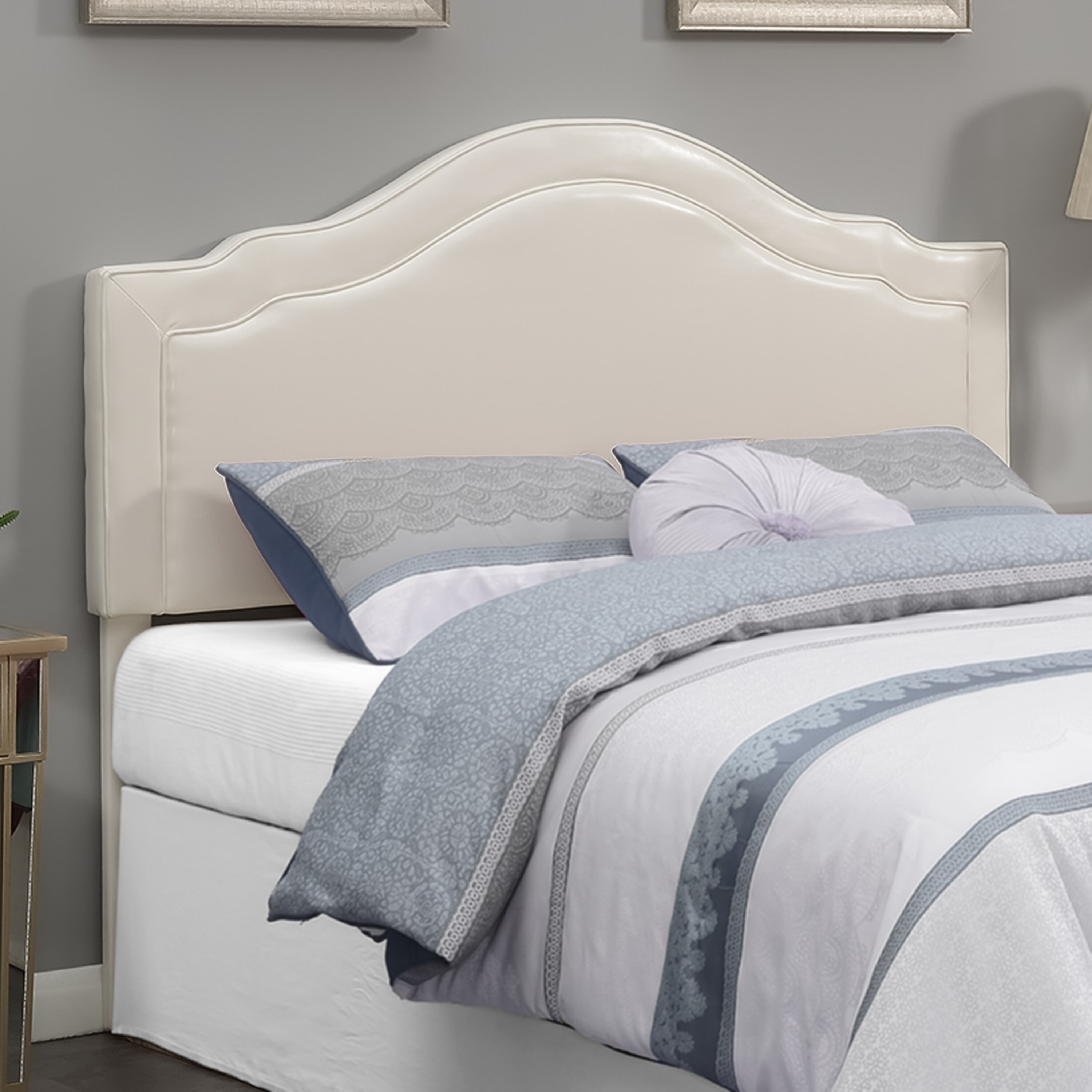 Strick and Bolton Evan Queen Upholstered Headboard - - 36329396