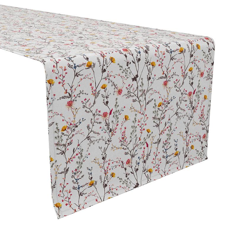 Table Runner， 100% Cotton， 16x72， Season of Florals