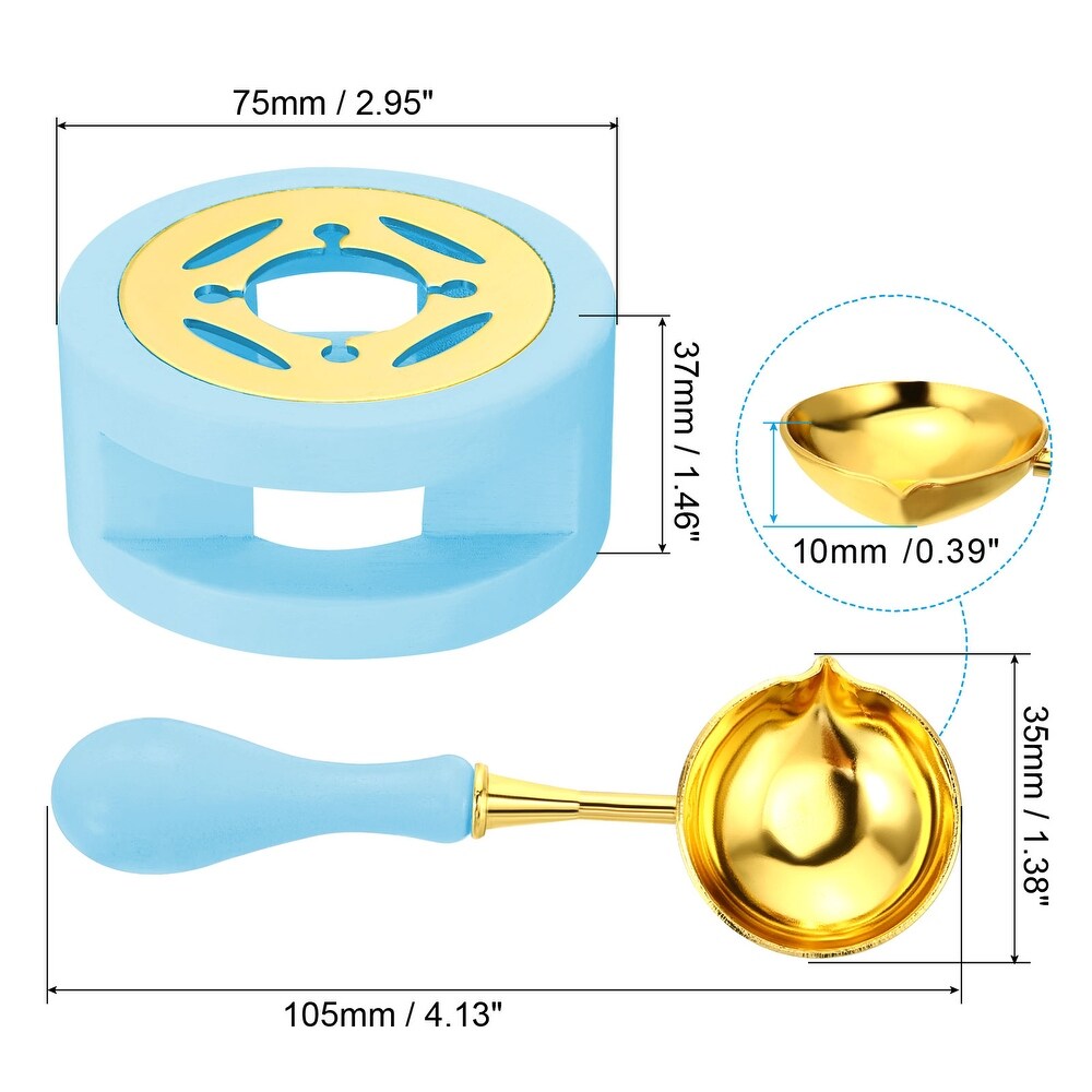 Wax Seal Warmer with Melting Spoon for Wax Sealing Stamp Envelope