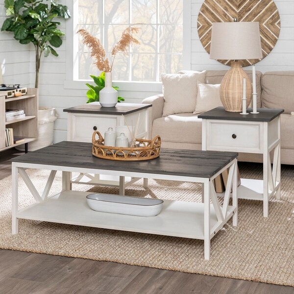 Middlebrook 3-Piece Distressed Table Set