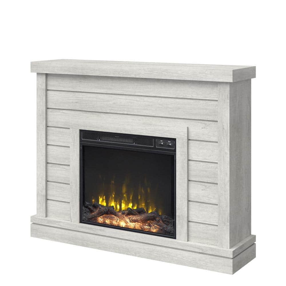 Twin Star Home 4738 in Wall Mantel Electric Fireplace in OmniSargent Oak