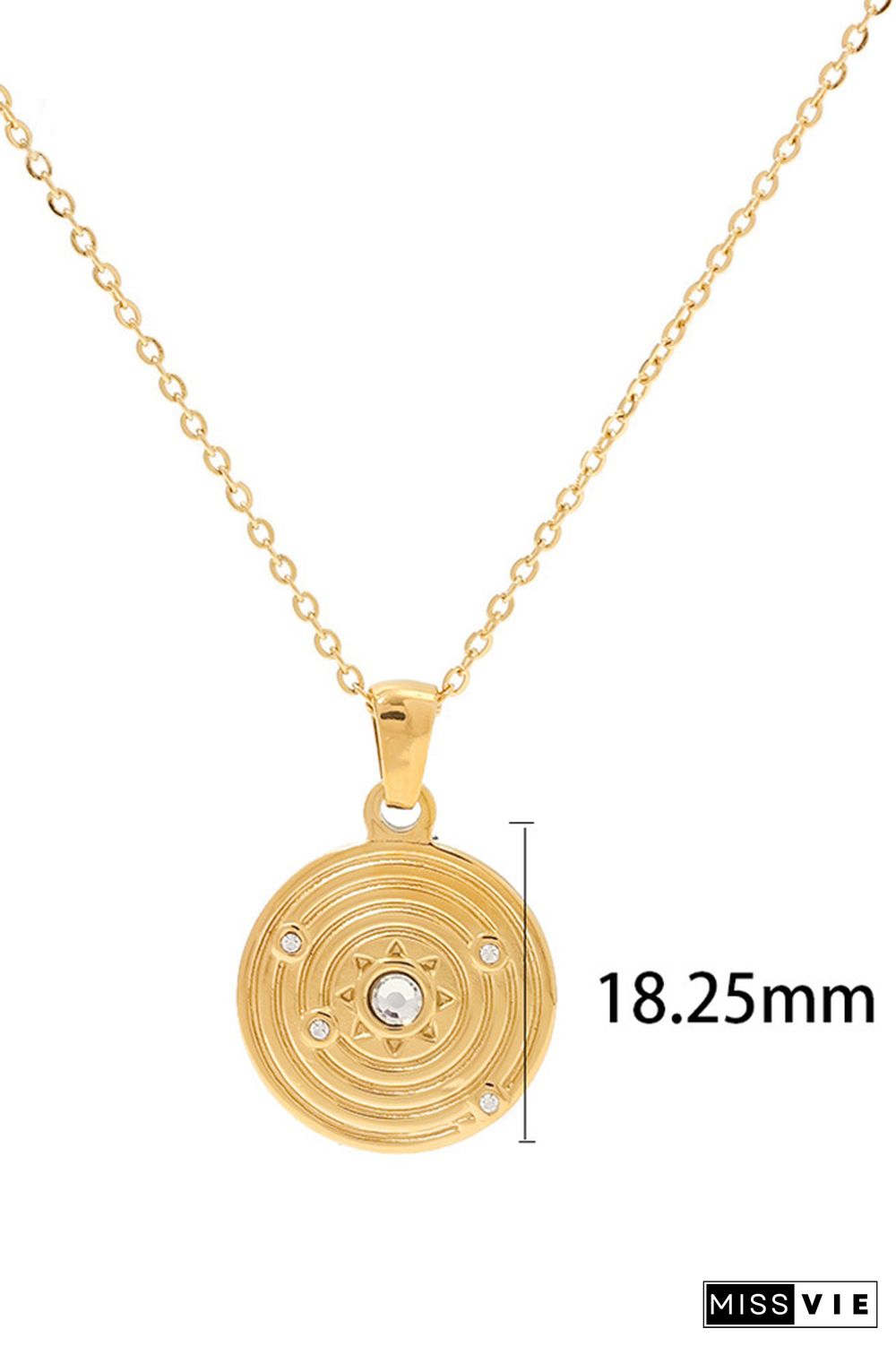 Gold Titanium Steel Necklace MOQ 5pcs