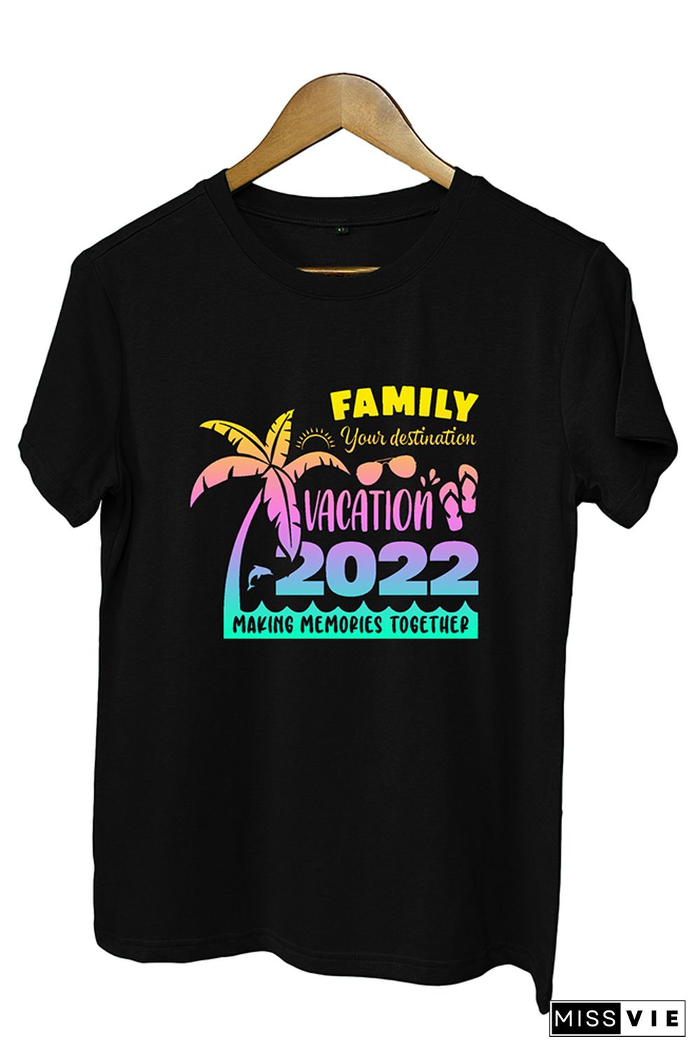 Family Vacation 2022 Graphic Tee Wholesale