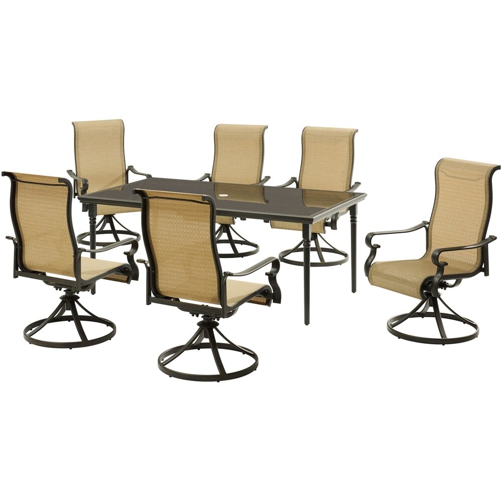 Hanover Brigantine 7 Piece Dining Set with a 40\