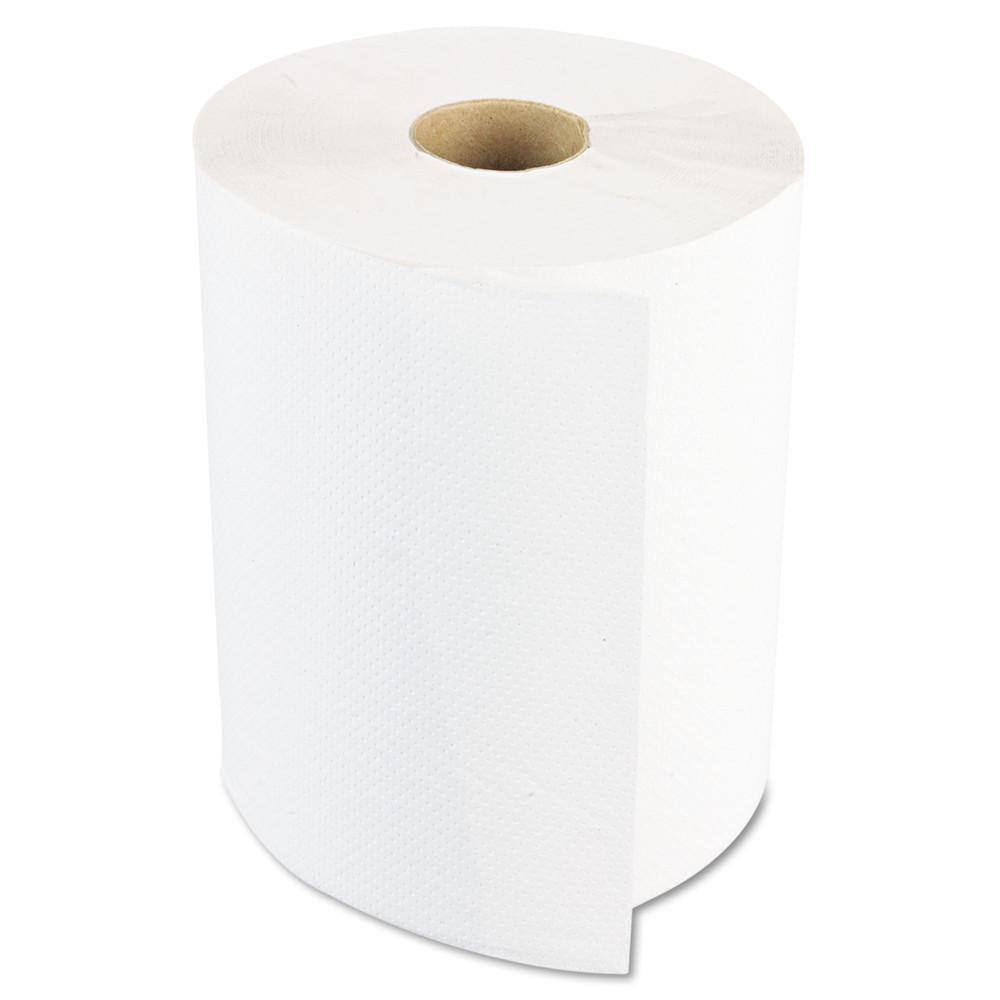 Boardwalk Hardwound Paper Towels 1-Ply White (6 Rolls per Carton) BWK6254B