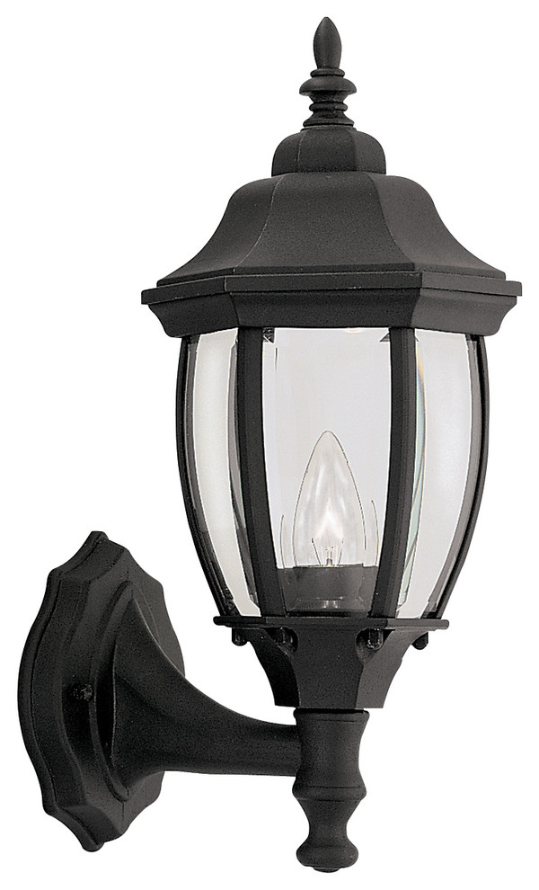 Tiverton 6 quotWall Lantern  Black   Traditional   Outdoor Wall Lights And Sconces   by Buildcom  Houzz