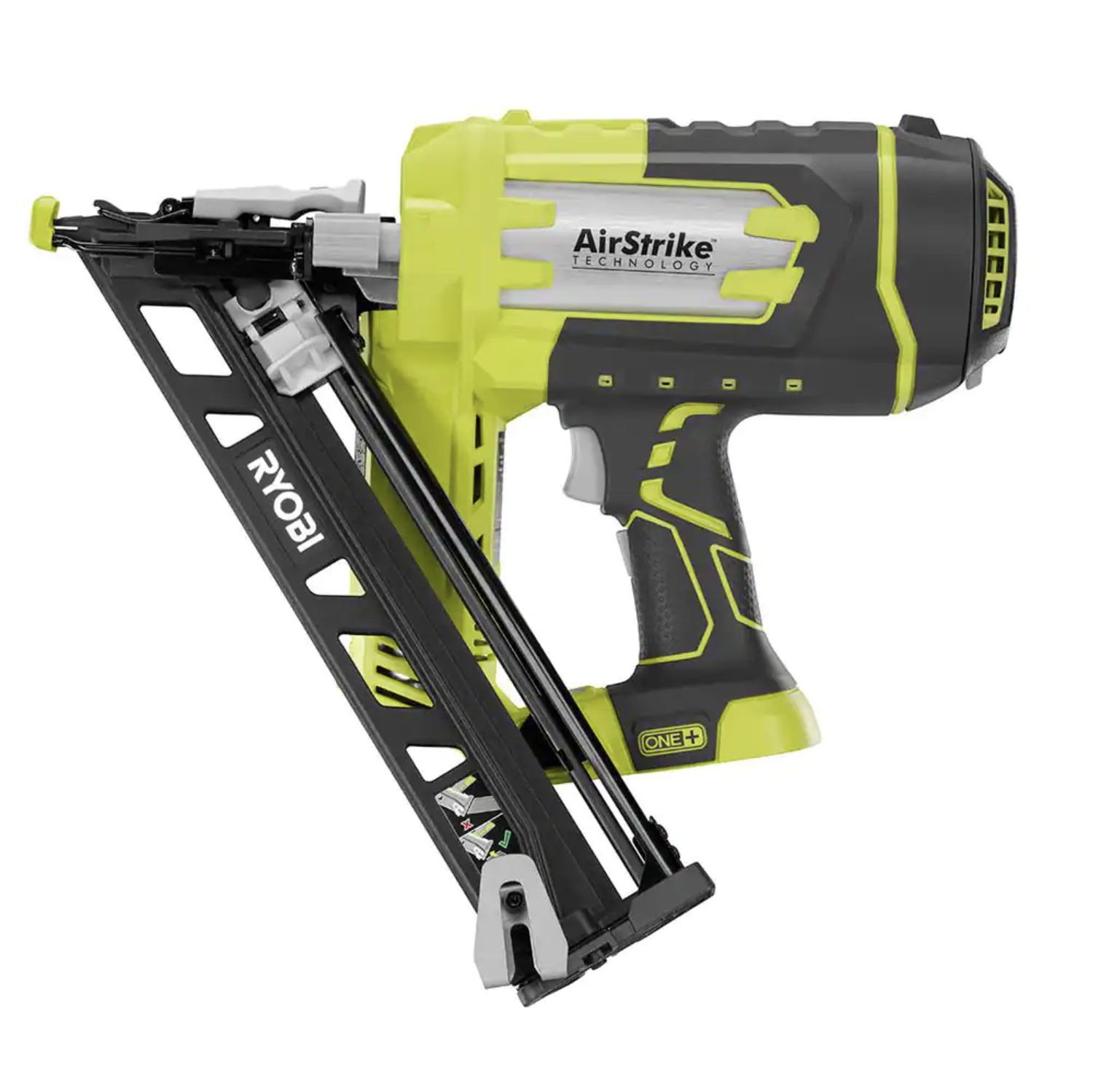 Ryobi ONE+ 18V Lithium-Ion Cordless AirStrike 15-Gauge Angled Finish Nailer (Tool Only) P330