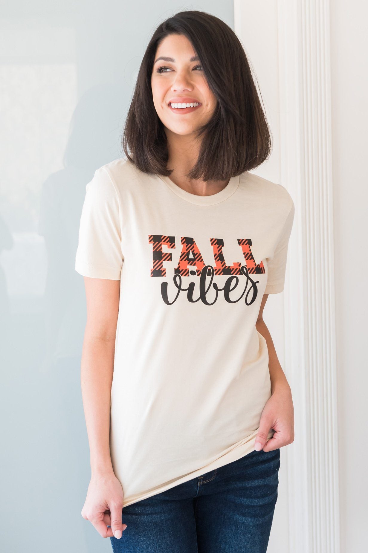 Fall Vibes Modest Graphic Tee