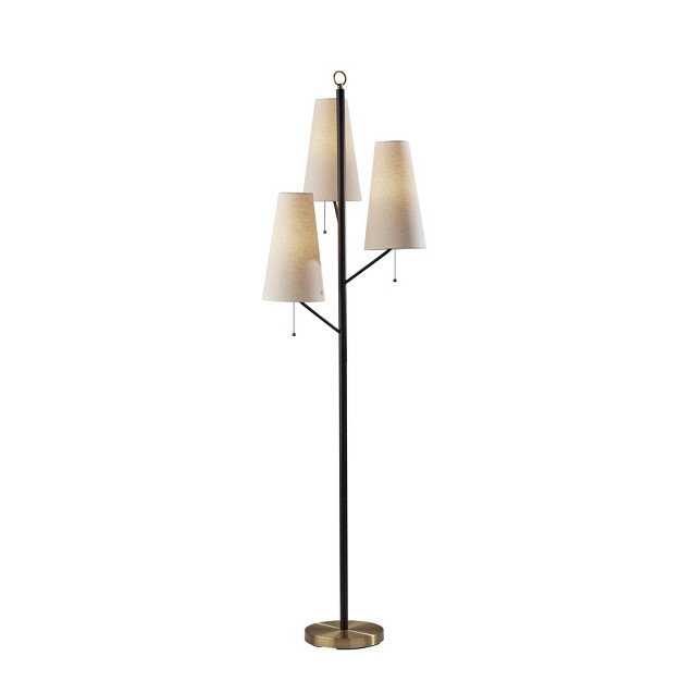 Daniel Floor Lamp Black Adesso