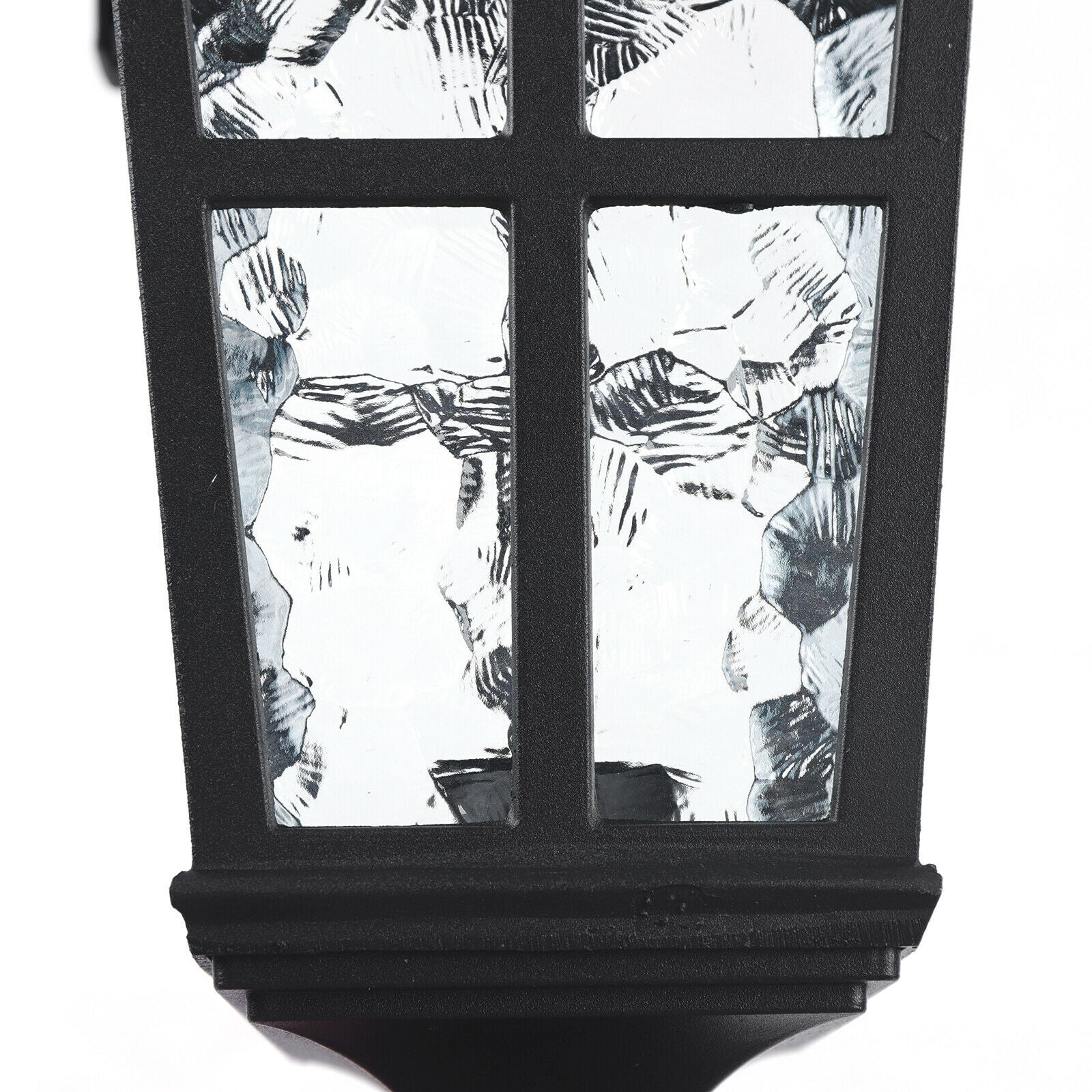 ZhdnBhnos Vintage Post Pole Pillared Light Outdoor Garden Driveway Patio Yard Lantern Lamp Fixture with Pier Waterproof Black