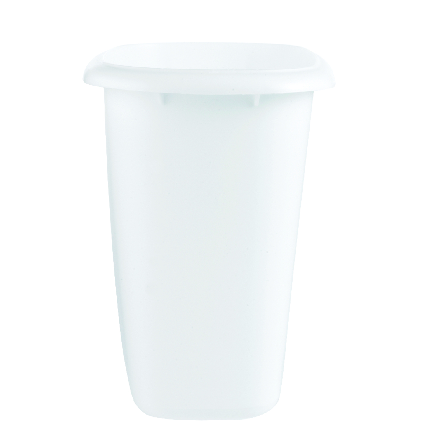 Rubbermaid 1.5 gal White Plastic Vanity Wastebasket