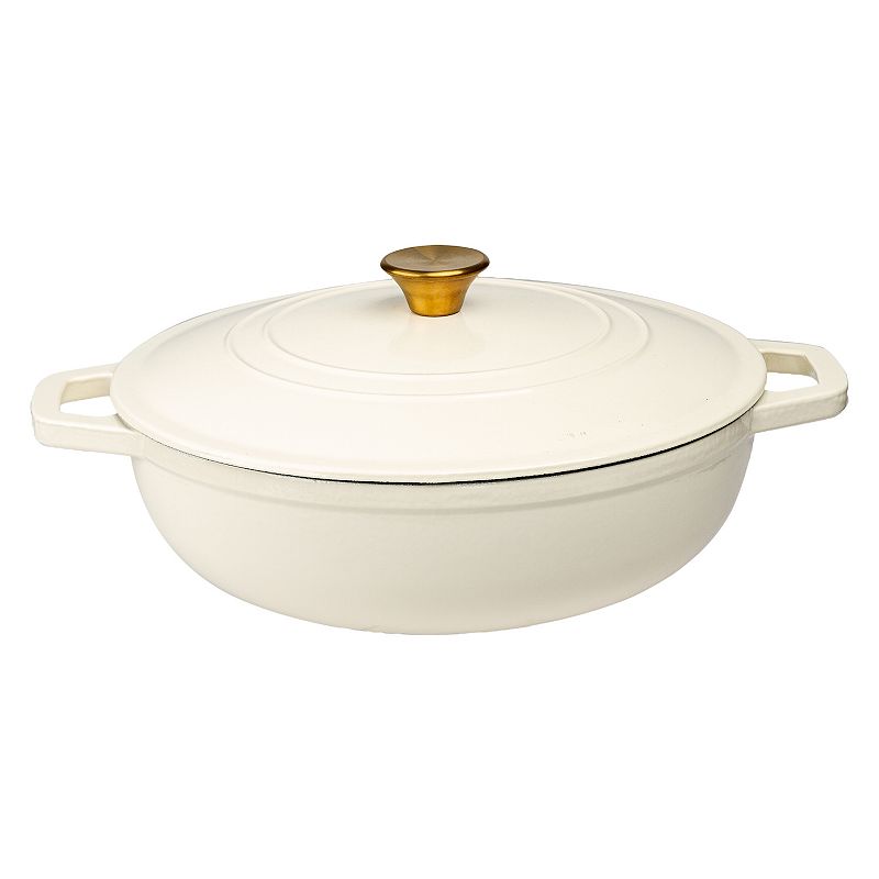 Premium Enameled Cast Iron Dutch Oven Braiser