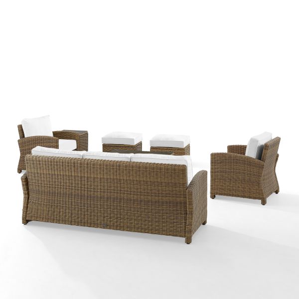 Bradenton 7Pc Outdoor Wicker Sofa Set - Sunbrella