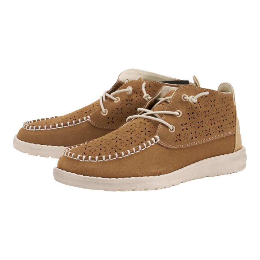 Wendy Mid Suede Boho - Cognac