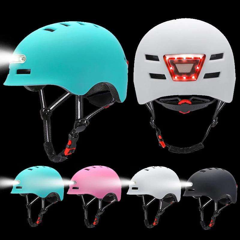 2022 NEW Bike Cycling Helmet Smart Led Tail Light Bike Adult Electric Bicycle MTB Road Scooter For Sport Urban Helmet Men Women