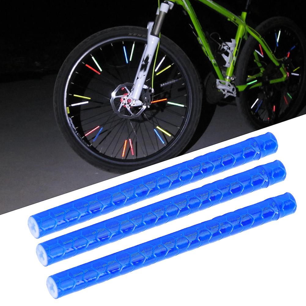 48pcs Mountain Bike Steel Wheel Rim Reflective Strip Bicycle Spoke Light Cycling Equipment Accessories