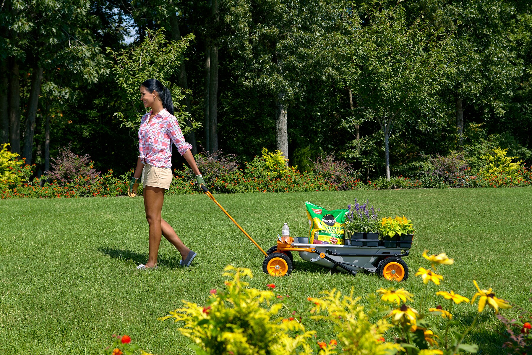 WORX WA0228 1-cu ft Steel Yard Cart