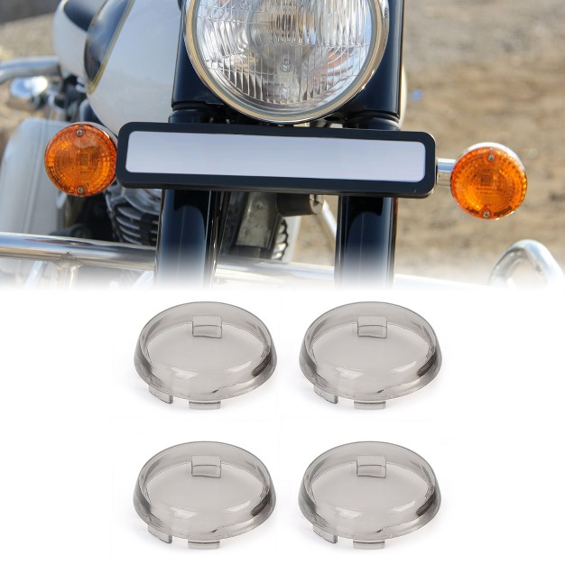 Unique Bargains Motorcycle Turn Signal Light Indicator Lens Cover For Harley 4 Pcs